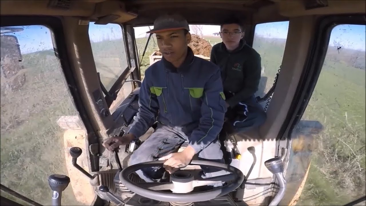 Transport de fumier 2018 [GoPro] Claas Ares 557 / Renault 103-54