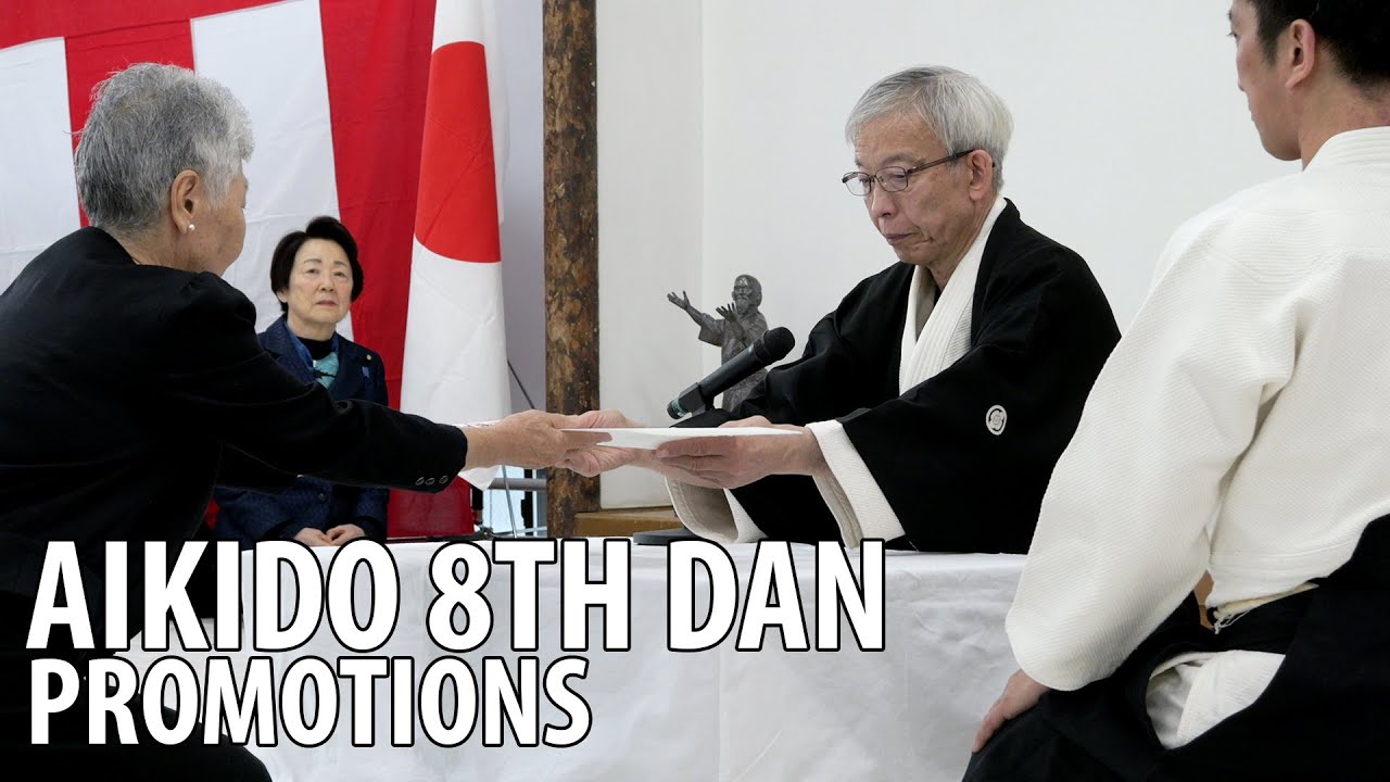 Promotions to Eighth Dan Aikido - Aikido Kagamibiraki 2025