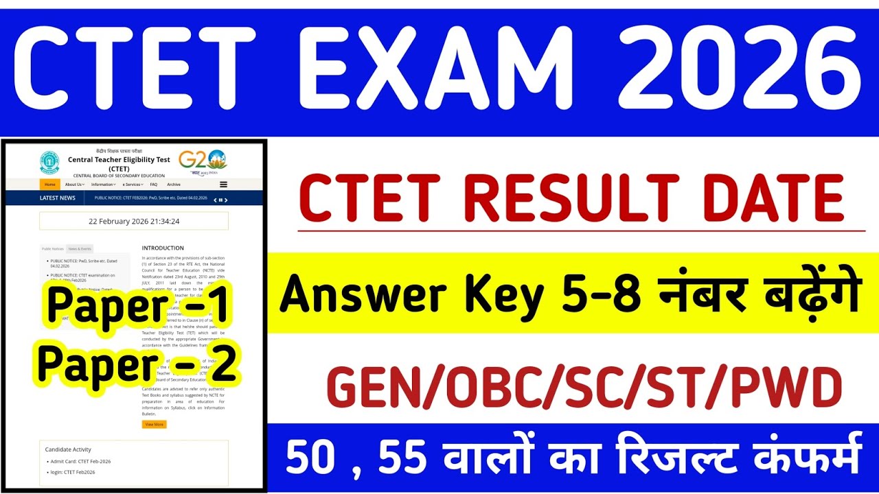CTET Result 2026 | CTET 2026 Result Date 2026 | CTET 2026 ka Result Kab Aayega 🚨| CTER Feb Result 