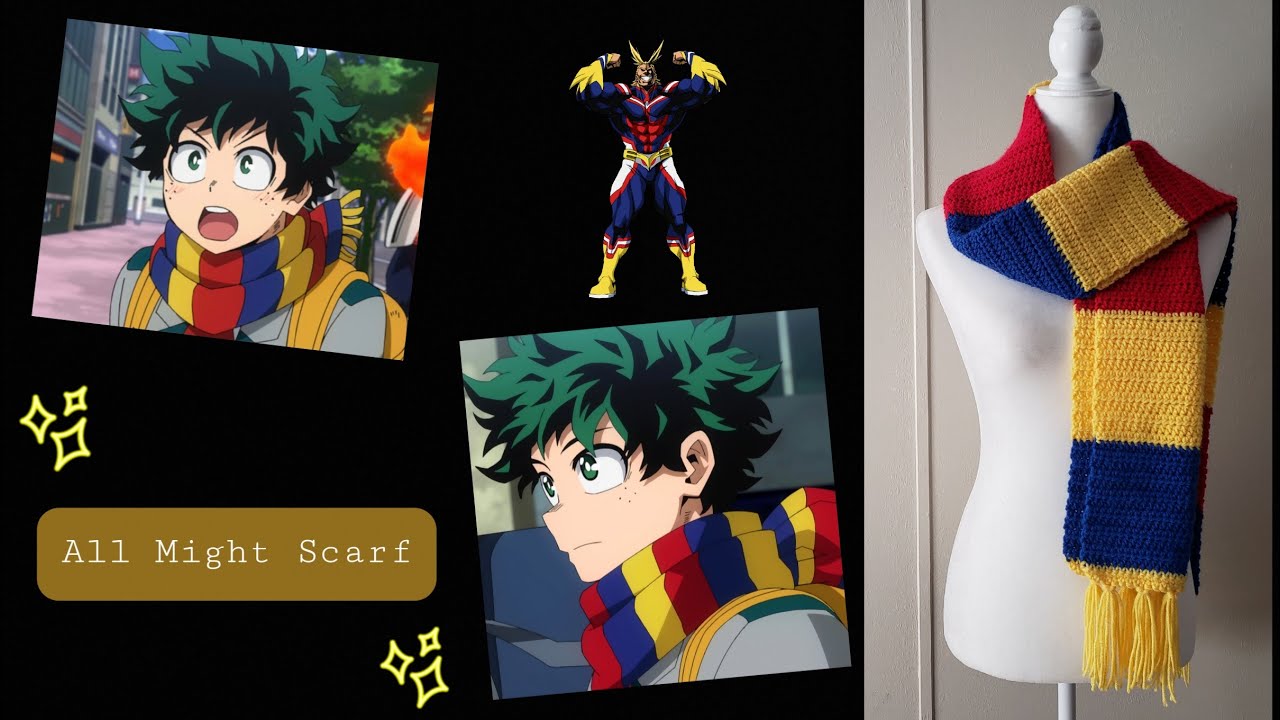 Crochet All Might Scarf Tutorial