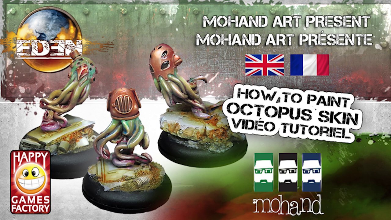[FR/ENG] Painting tutorial : Octopus Skin