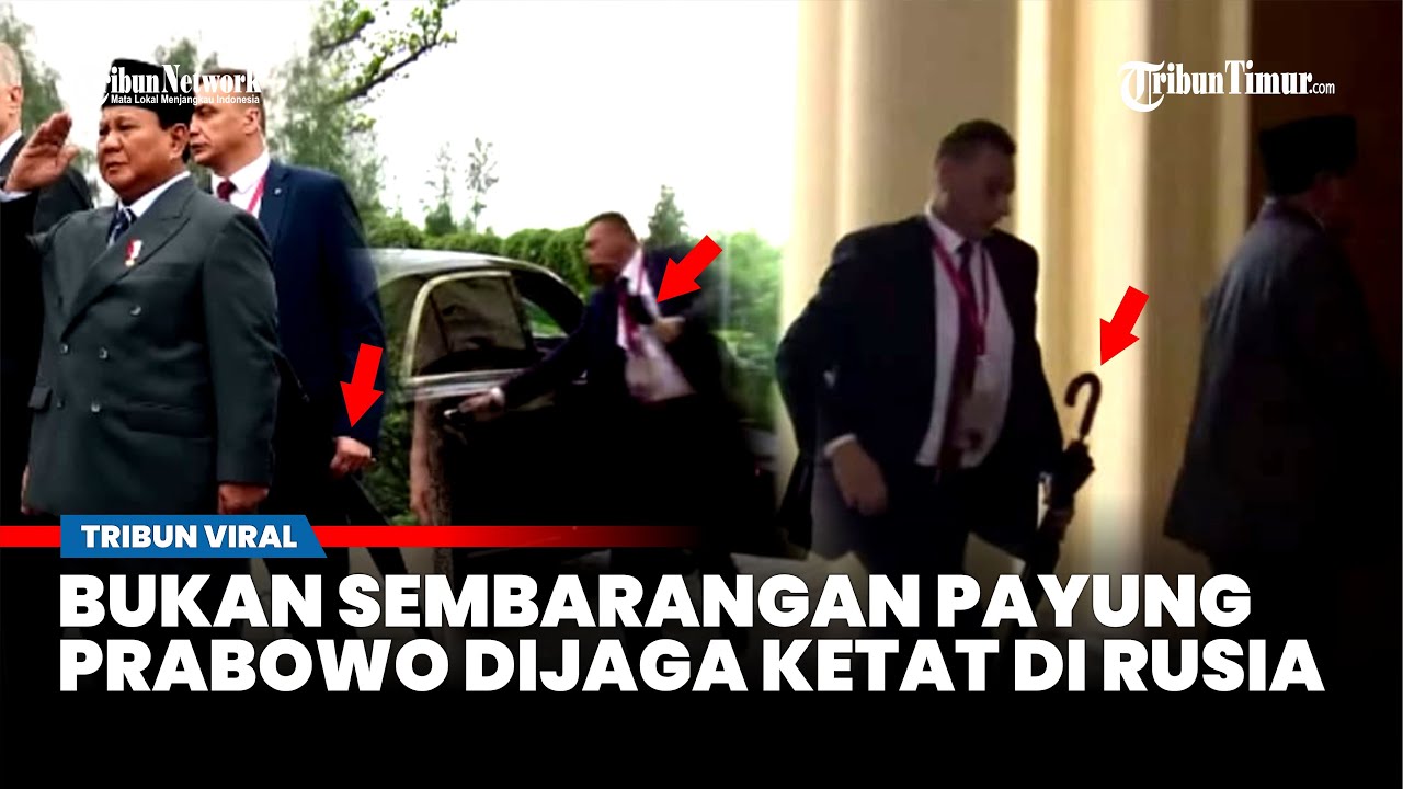 Kunjungan Prabowo ke Rusia Jadi Sorotan usai Dikawal Pasukan 'Berpayung' Selama di Moskow