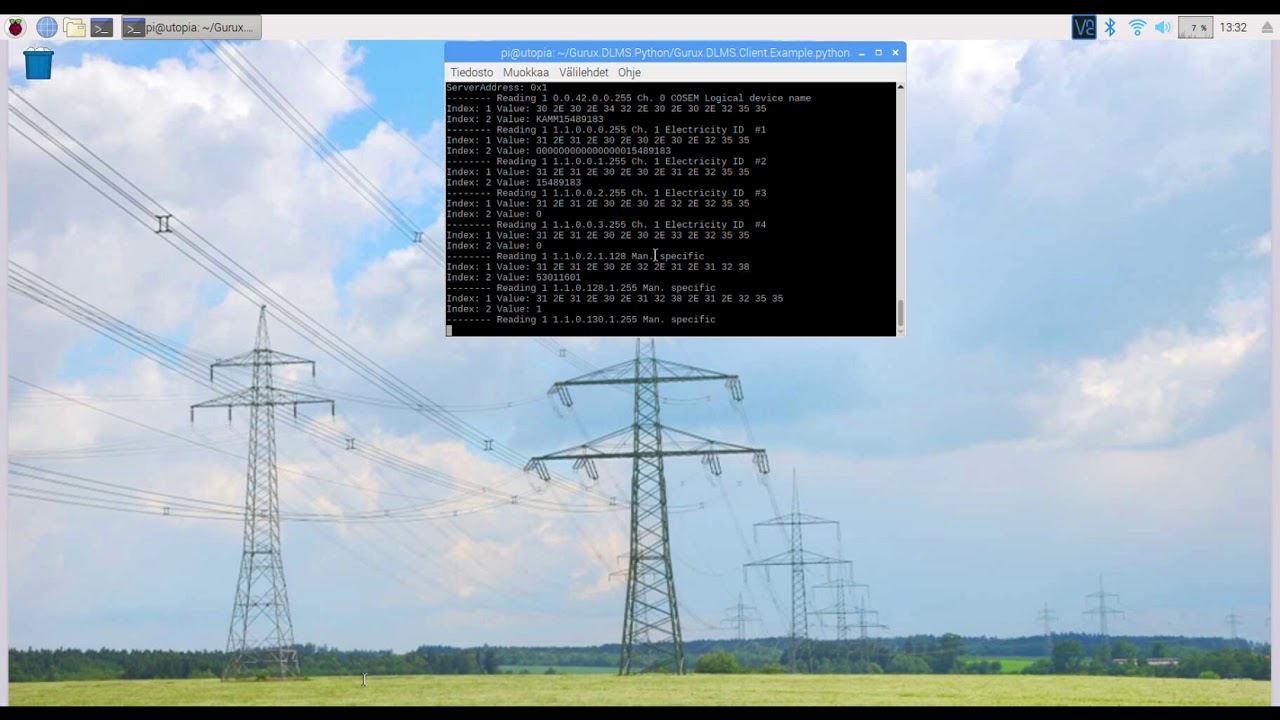 Reading DLMS meter using serial port with Raspberry Pi and Python