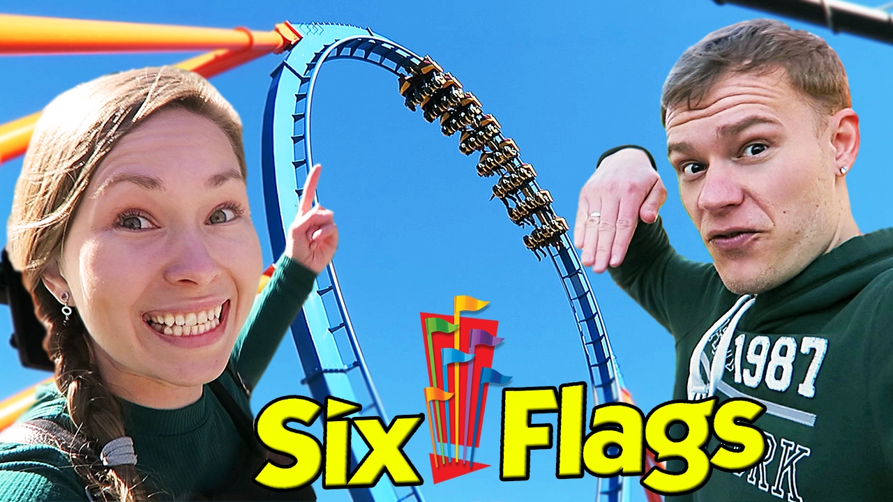 ПАРК АТТРАКЦИОНОВ SIX FLAGS, КАЛИФОРНИЯ!