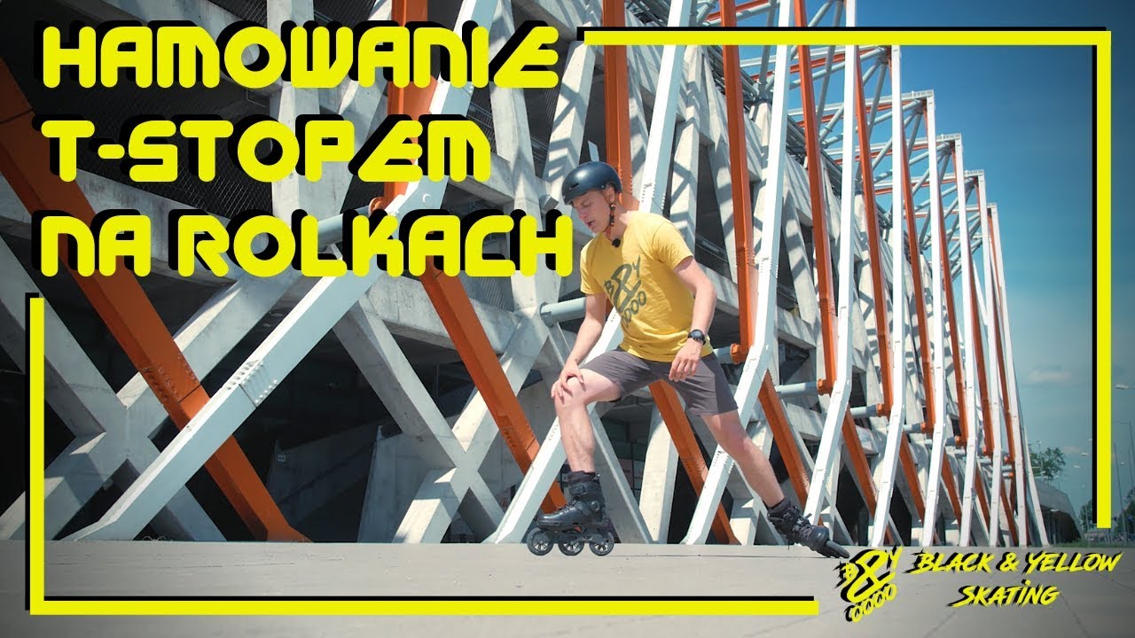 HAMOWANIE T-STOP NA ROLKACH | Black & Yellow Skating