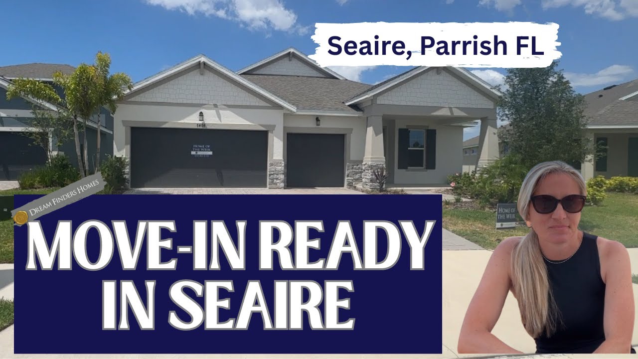 Dream Finders New Construction Home Tour | Boca Floor Plan in Seaire, Parrish FL