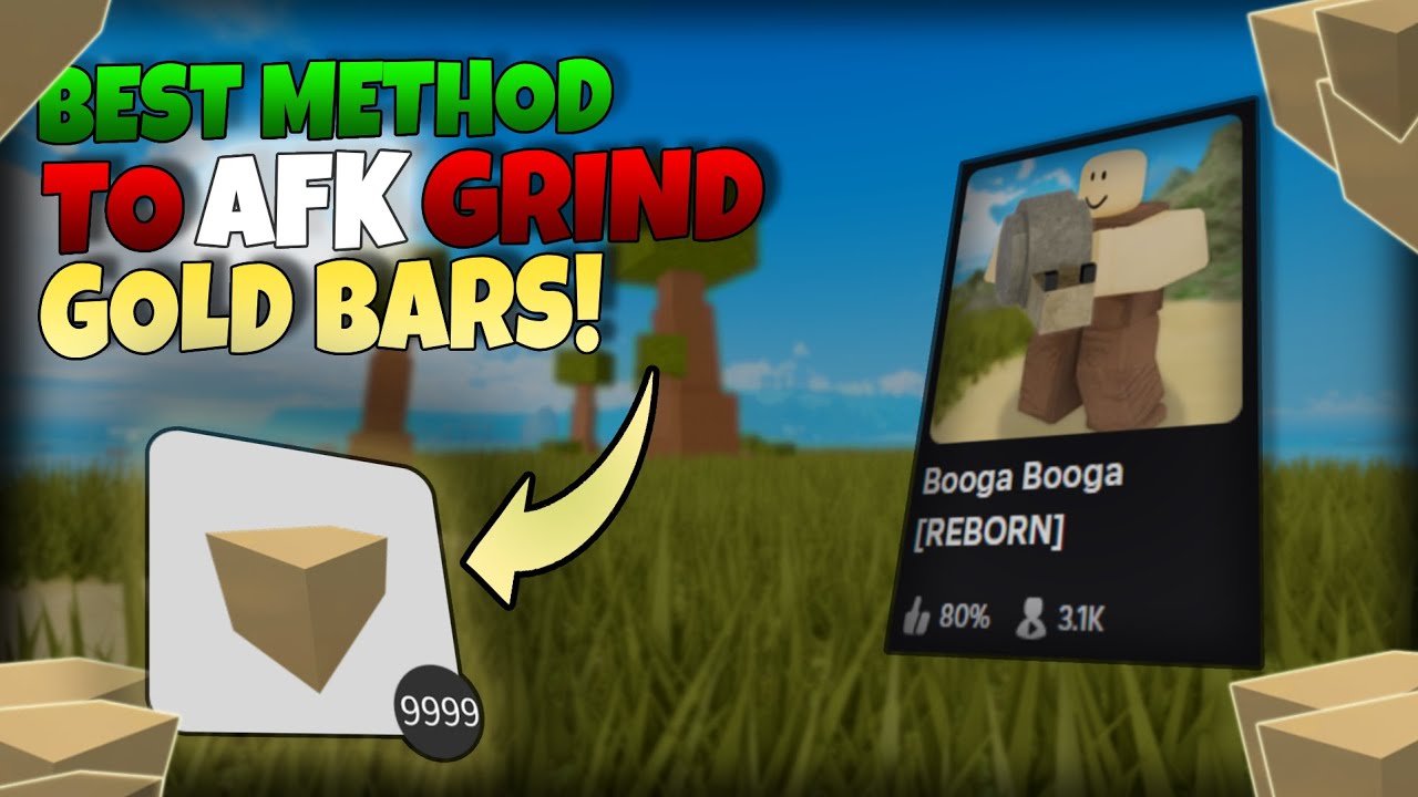 The BEST Way to afk farm gold in BOOGA BOOGA [Reborn]!