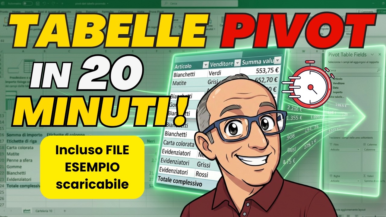 Tabelle Pivot Excel Tutorial italiano
