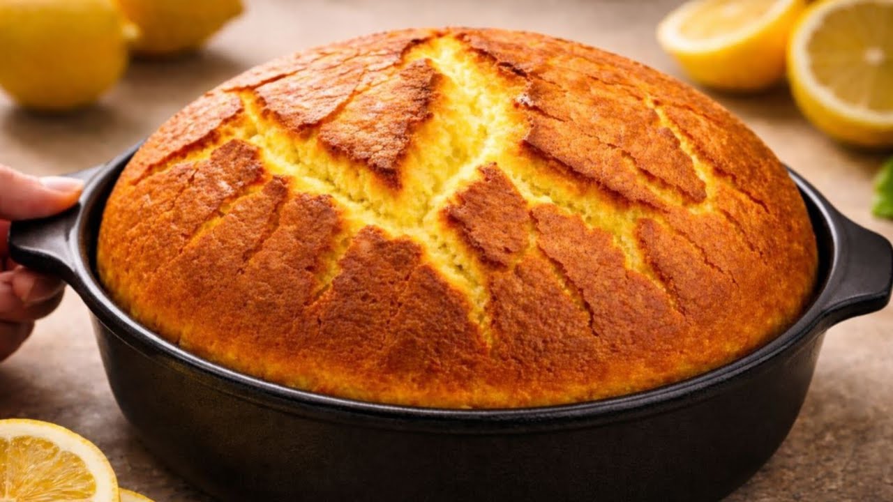 🍋 Знаменитый лимонный пирог бабушки с греческим йогуртом – тает во рту!