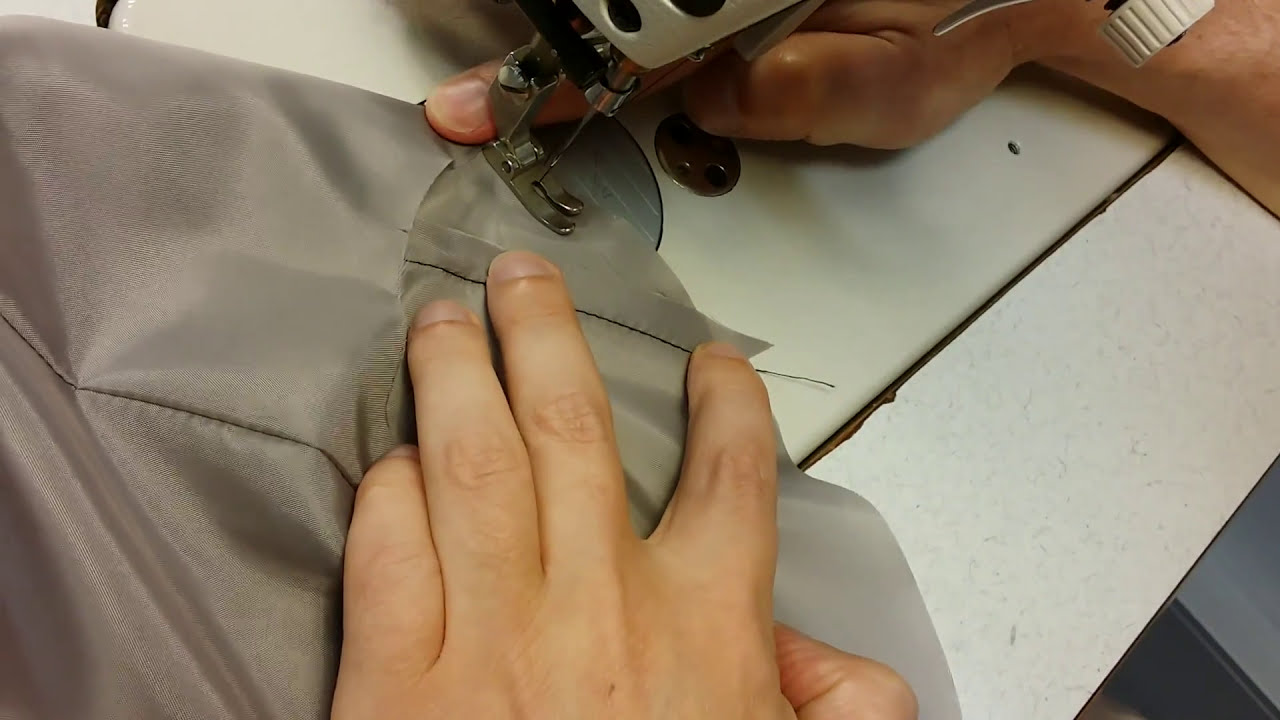 Making a jacket part 13: Inserting sleeve lining