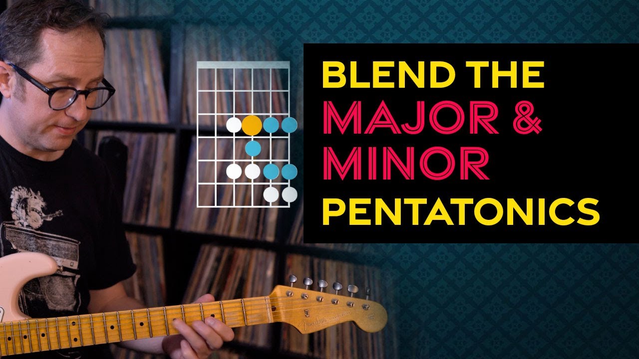 Blend the major and minor pentatonic scales in 1 position - Guitar Lesson - ML074