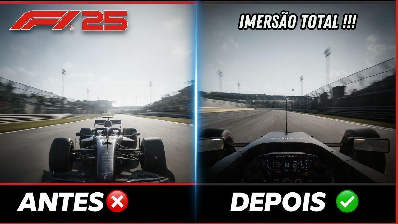 F1 25: COMO TER IMERSÃO TOTAL NO MODO CARREIRA (Configurações REALISTAS de Câmera, HUD e Áudio!)