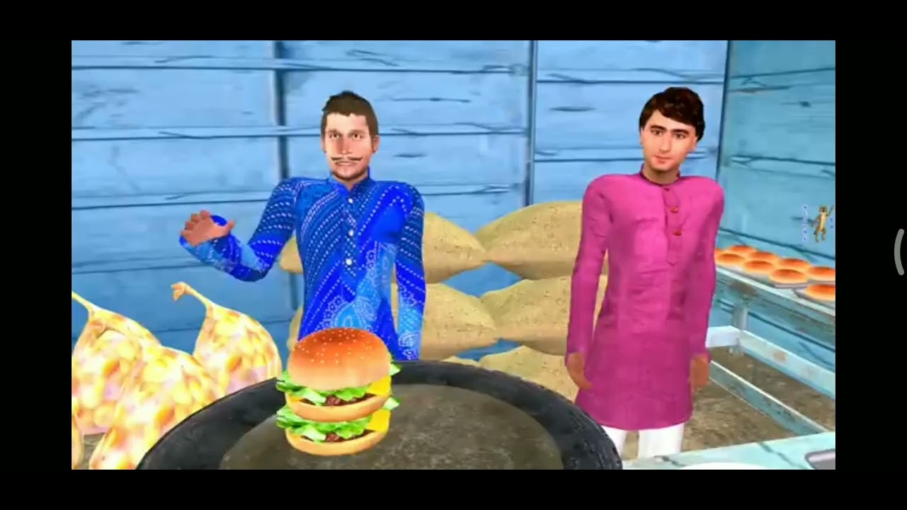 Story . Two layer tawa burger famous street food double burger Hindi kahaniyan modern story 