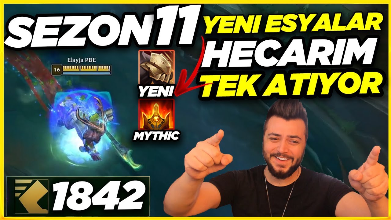 HECARİM SEZON 11 ÇOK GÜÇLÜ!! | TANK EŞYALARI HAREKET HIZI VERİYOR!! | Elayja- Hecarim
