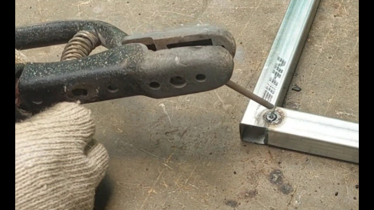 Cách hàn sắt mỏng xem hết video bạn sẽ thành thợ bất ngờ l hướng dẫn hàn cái khung l Hàn sào phơi đồ