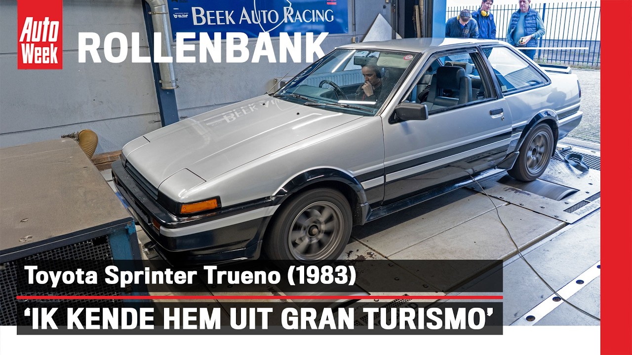Toyota Sprinter Trueno Apex Twin Cam 16 (1983) - Op de rollenbank