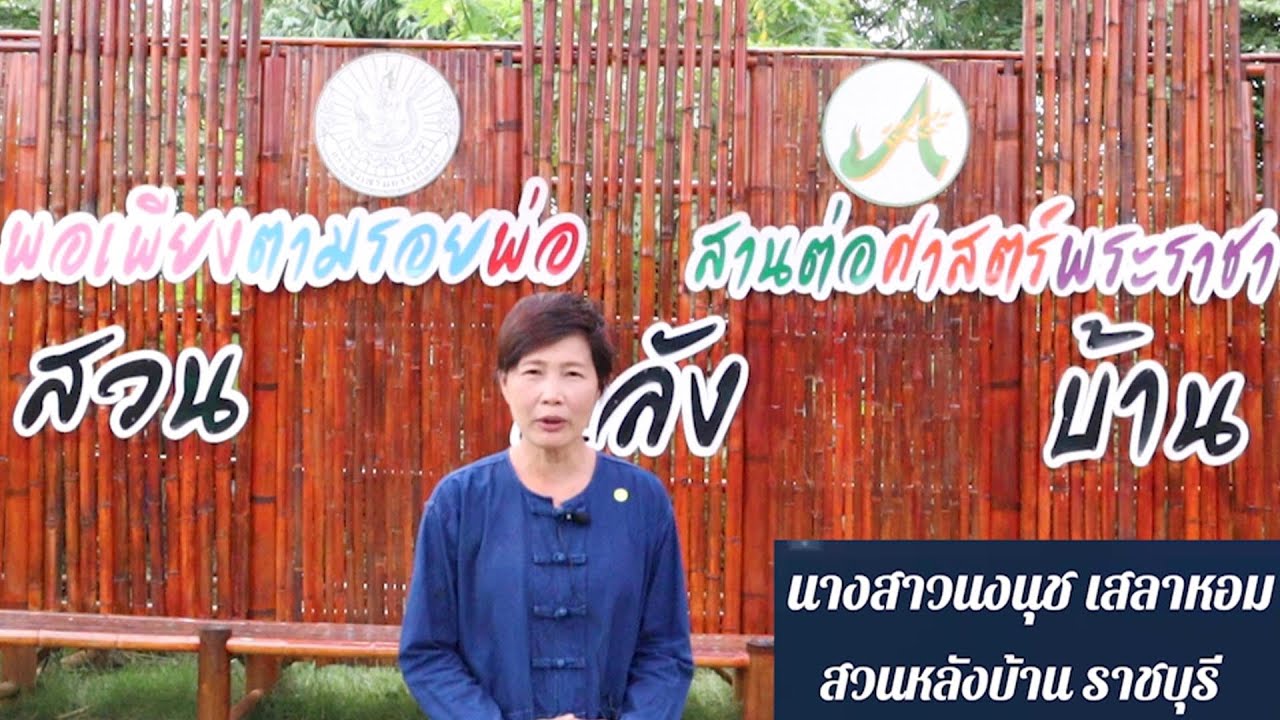 [สวนหลังบ้าน] นางสาวนงนุช เสลาหอม อำเภอบ้านโป่ง จังหวัดราชบุรี