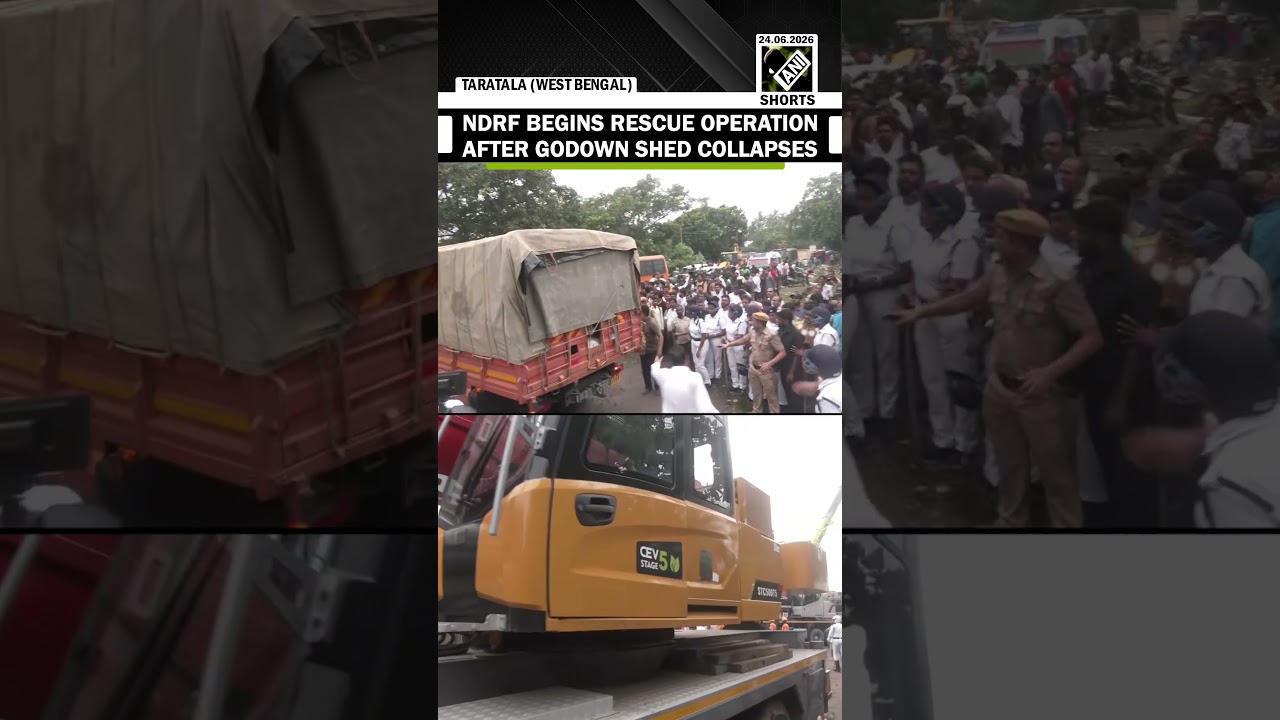 NDRF & other teams begin rescue Op following collapse of under-construction godown shed in Kolkata