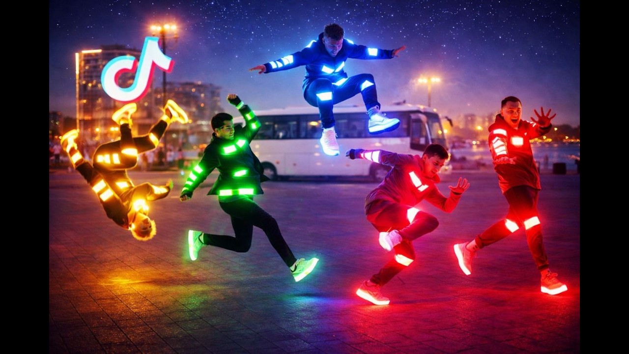 3️⃣😳 5 LED DANCERS vs GRAVITY ⚡️🔥 WHO WIN? 🏆 😎🔥 WHO IS BEST DANCER 🤔🔥 NEON MODE TUZELITY SHUFFLE ⭐️