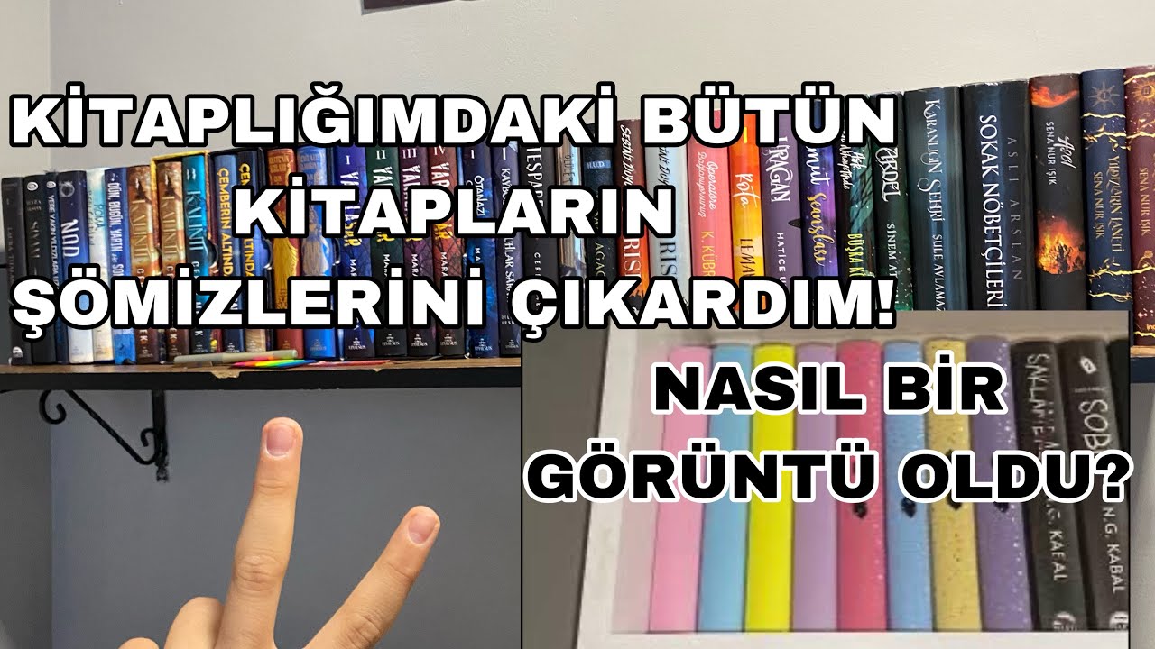 Kitaplığımdaki Bütün Kitapların Şömizlerini Çıkardım • Nasıl Bir Görüntü Oldu?
