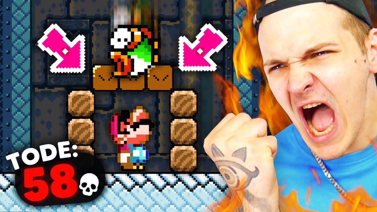 Ich mache ALLES FALSCH in diesem Mario Maker 2 Troll-Level...