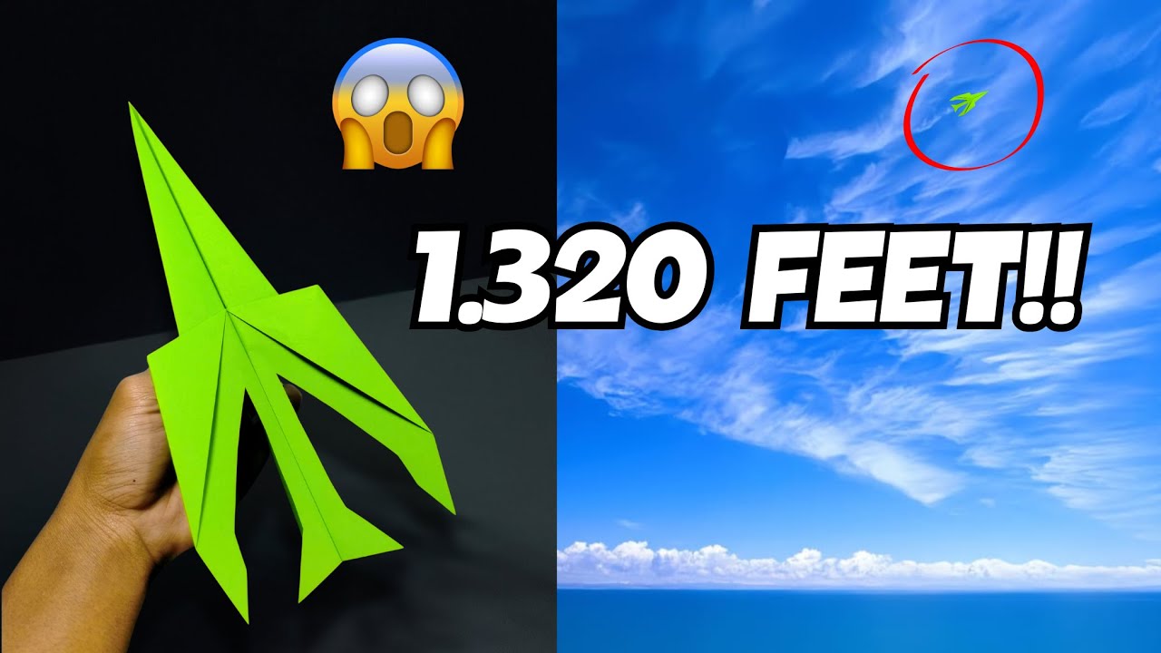 Cómo hacer un avión de papel que vuele rápido por 1.320 pies
