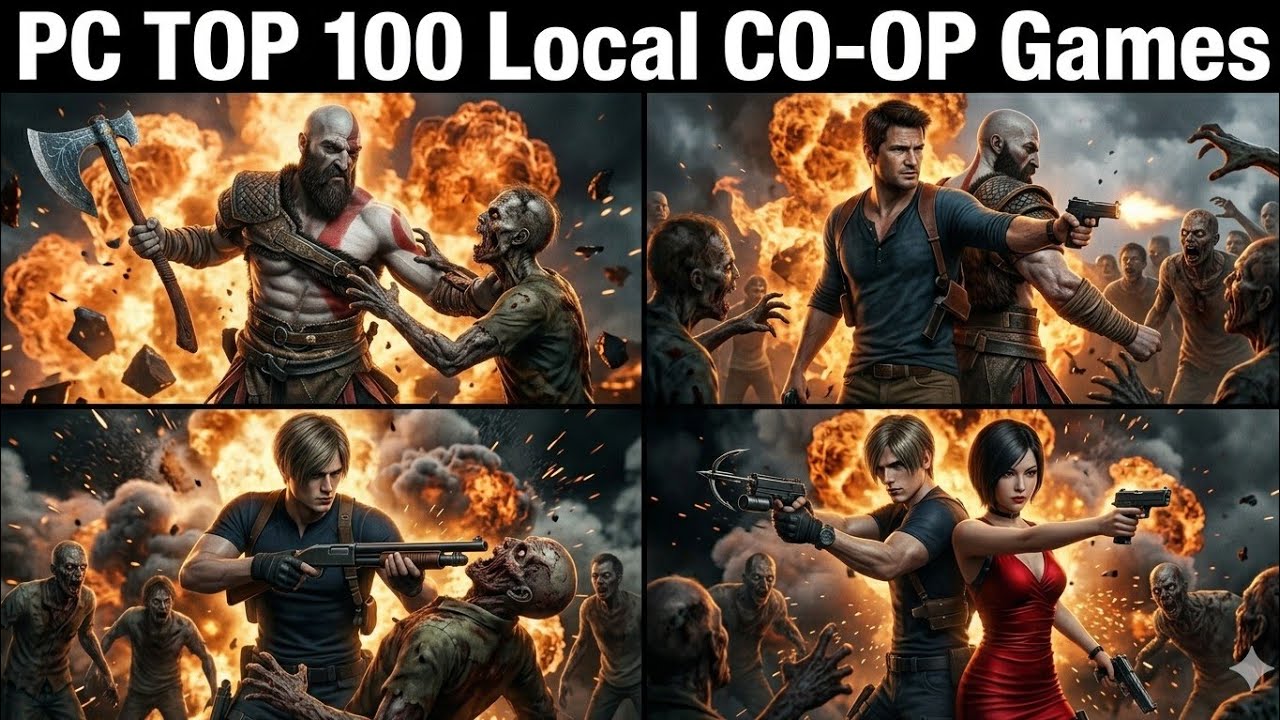 PC Top 100 Best Local Coop || Versus || Split Screen || Offline 2 Players PC Games