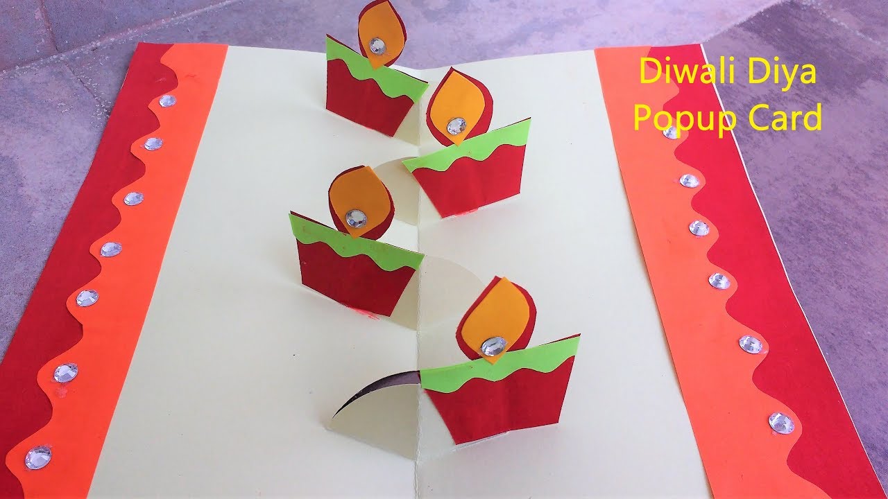 Diwali Popup Card // easy popup card