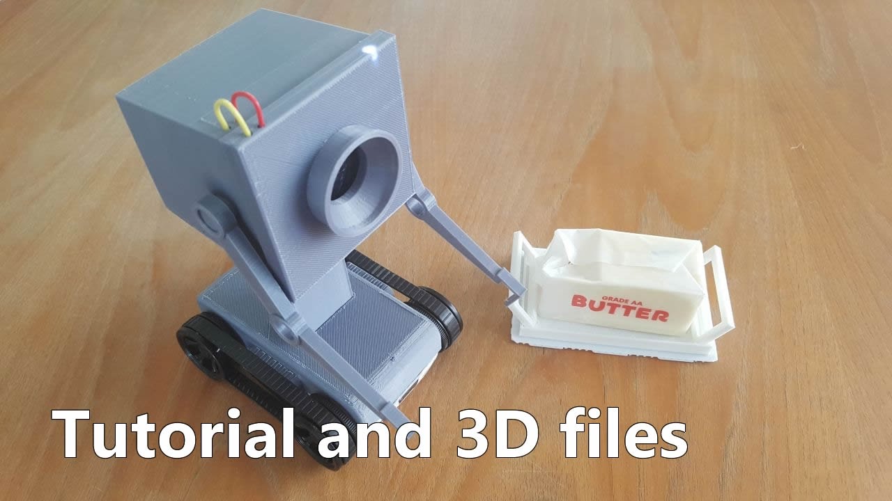Tutorial and files to assemble passing butter robot