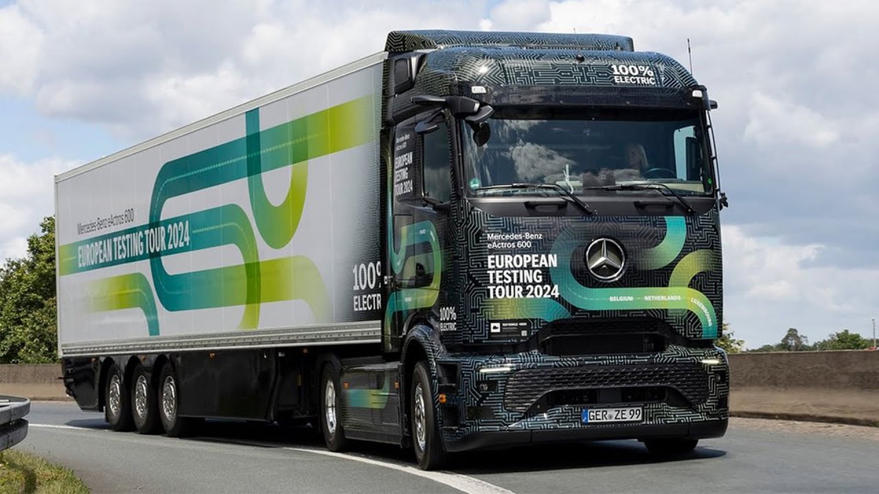 Mercedes eActros 600 truck tested in European Tour