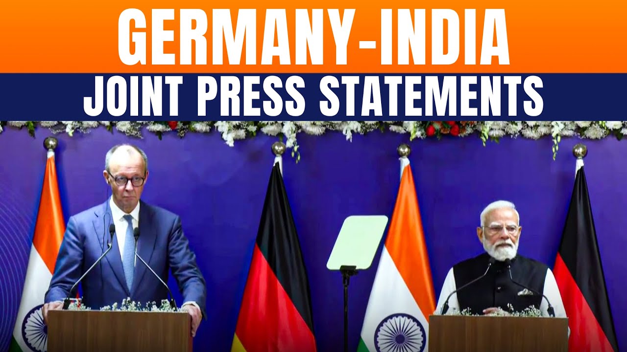 LIVE | German Chancellor Merz & PM Modi Hold Joint Press Statements In Gandhinagar | India-Germany