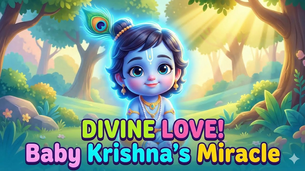 माखन चोर लाला की दिव्य लीलाएँ ,Bal Krishna Full Leela #ai #viral #cartoon #shortfeed#shorts #krishna