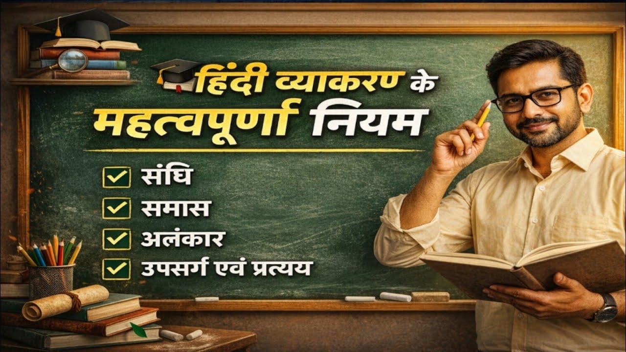 हिंदी व्याकरण के महत्वपूर्ण नियम | Hindi Grammar Lessons for IAS & UPSC | प्रतियोगी परीक्षाओं के लिए