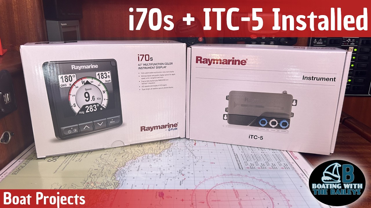 Установка преобразователя Raymarine i70s и ITC-5 | Руководство по модернизации приборов