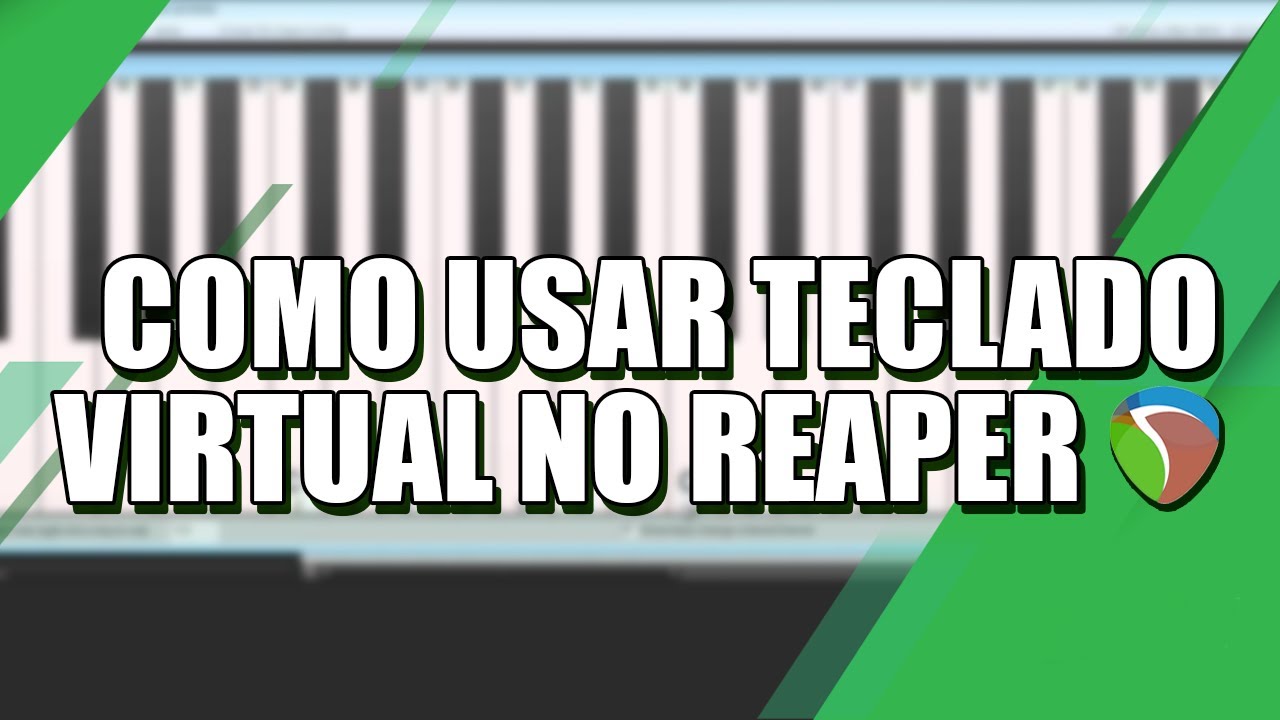 Como Usar Teclado Virtual no Reaper