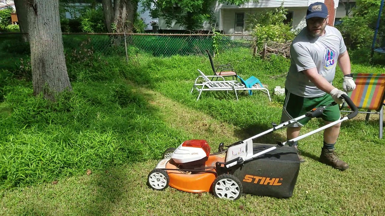 Nightmare Grass vs Stihl 510 Lawnmower and FSA 85 String Trimmer