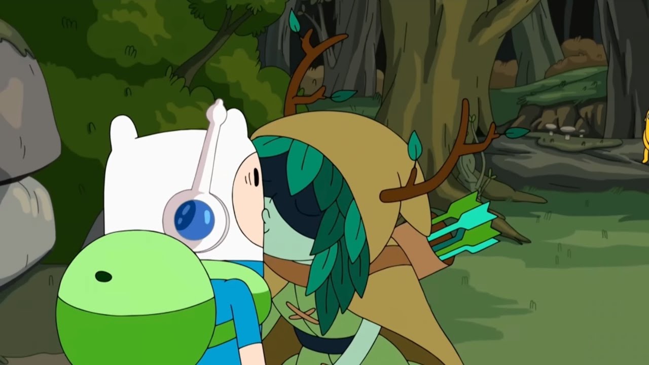 Adventure Time - People's Reaction to Huntress Wizard Kisses Finn!!!
