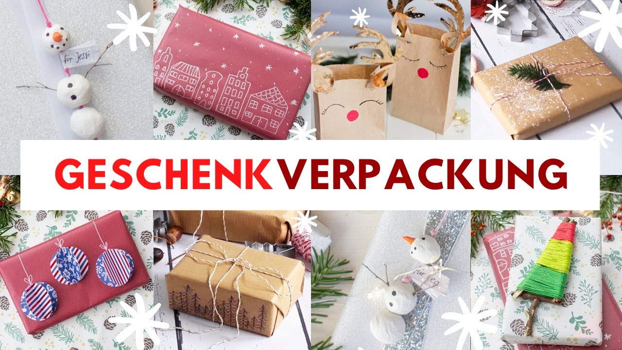 8 Ideen für kreative Weihnachts-Geschenkverpackungen! 🎁