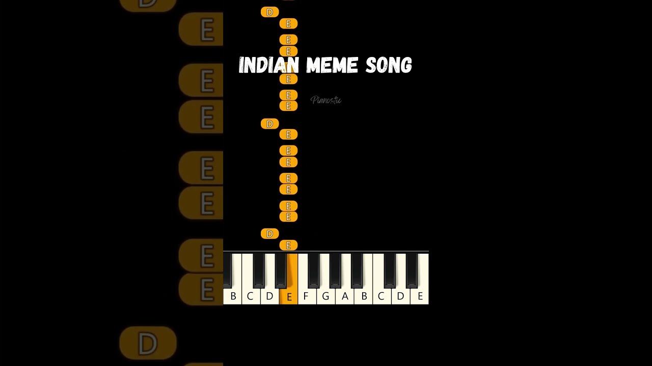 Indian Meme Song 🇮🇳 EASY Beginner Piano Tutorial