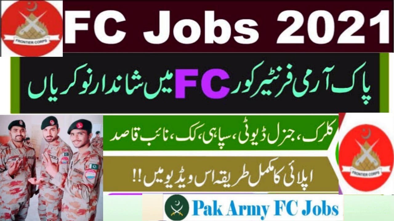 Frontier Core Balochistan FC Jobs 2021 in Balochistan