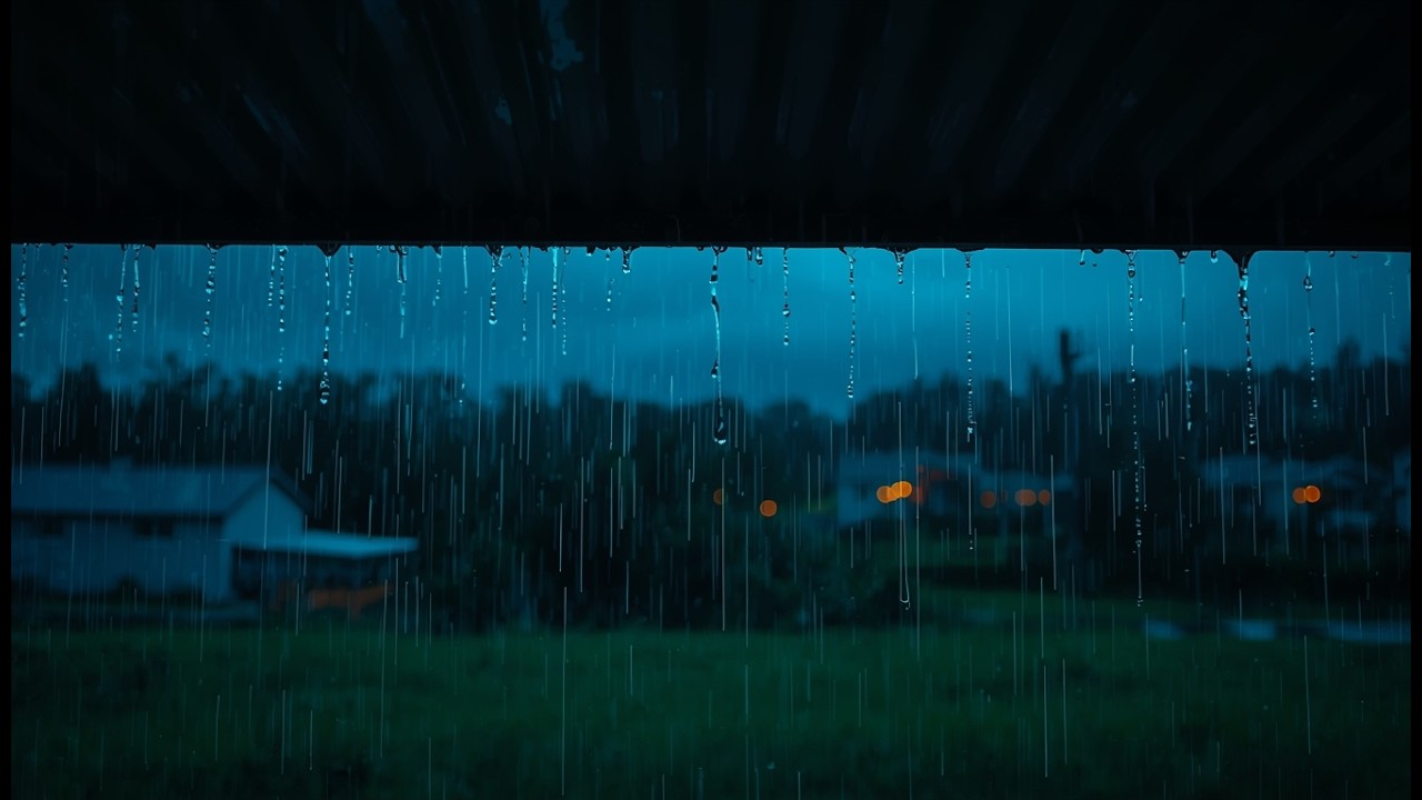 Heavy Rain And Thunder Sounds For Sleeping | Perfect Thunderstrom For Rest, Live
