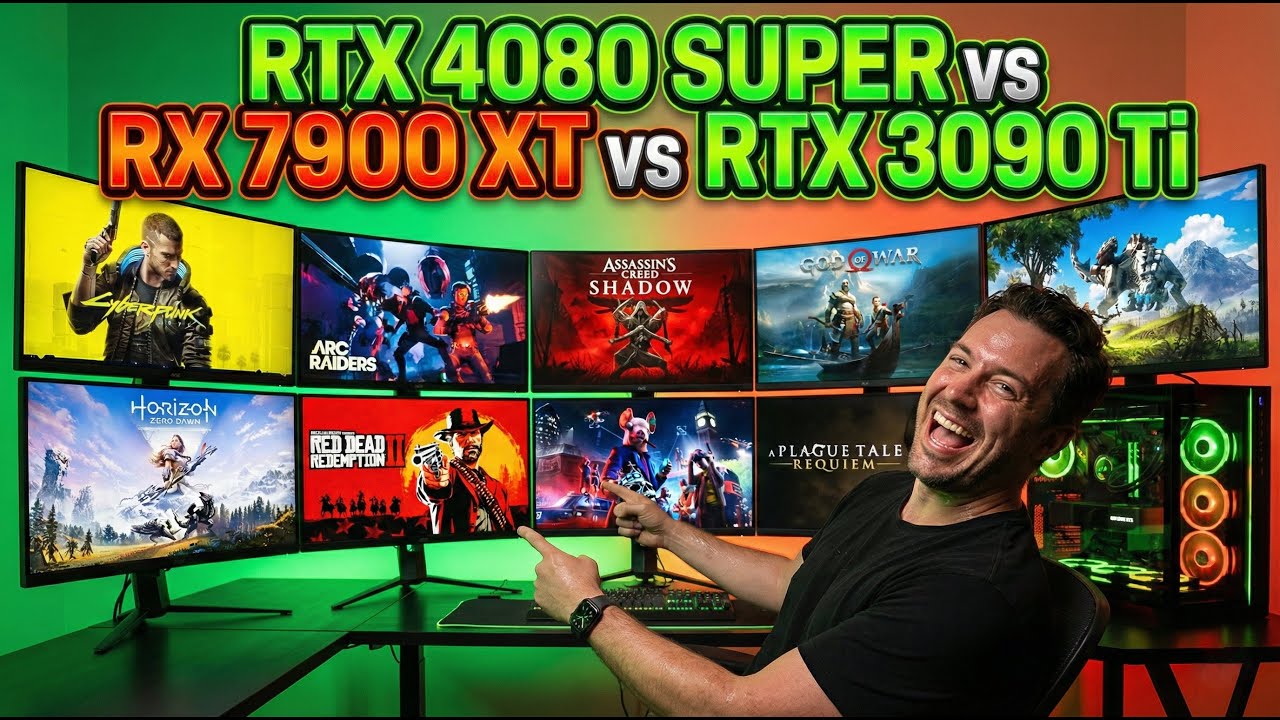 RTX 4080 SUPER vs RX 7900 XT vs RTX 3090 Ti: Qual a Melhor High-End? 4K (Benchmark)