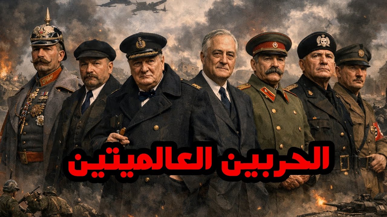 وثائقي عن الحربين العالميتين من البدايه إلى نهايتها 