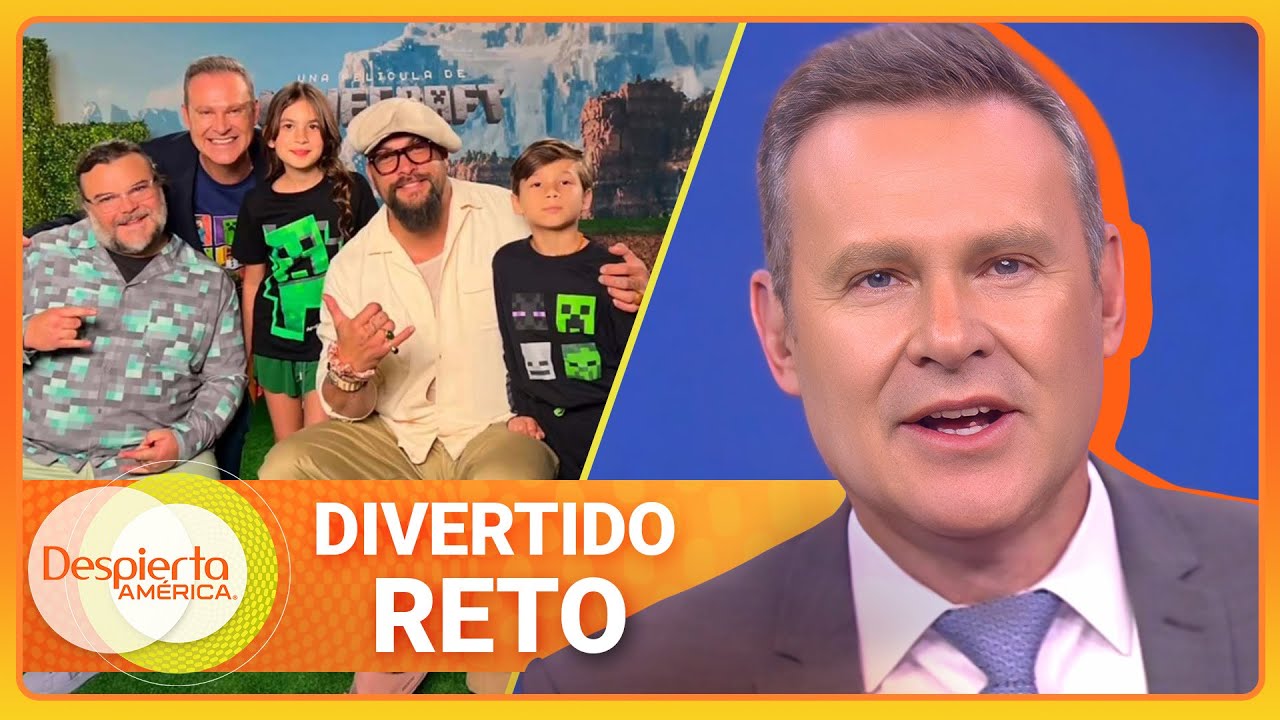 Alan Tacher y sus hijos ponen a prueba a Jack Black y Jason Momoa | Despierta América | 25 marzo