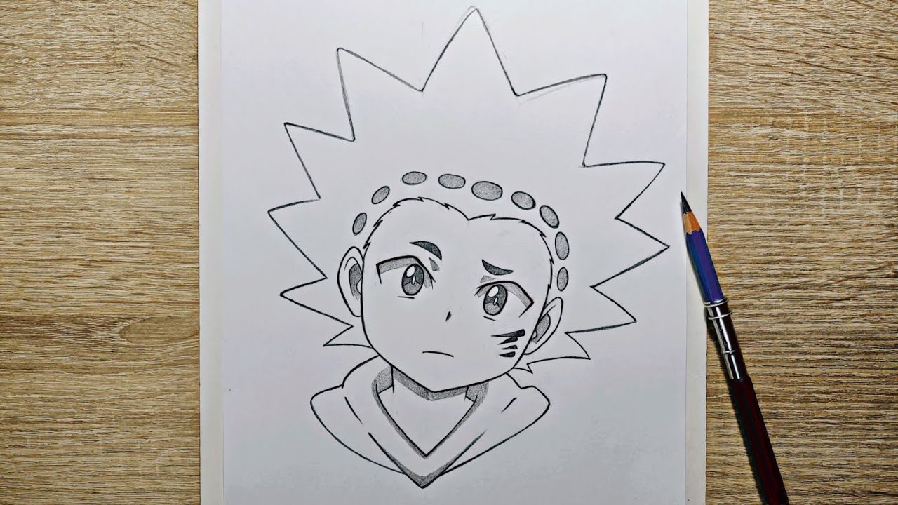 Anime drawing | How To Draw Valt Aoi - Beyblade | Drawing Valt Aoi