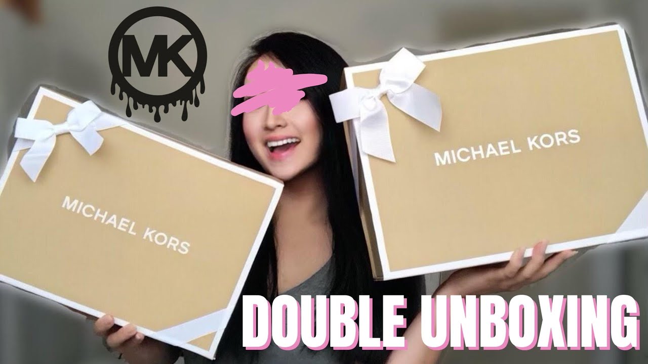 DOUBLE Michael Kors Unboxing💕 | Medium Logo Convertible Crossbody