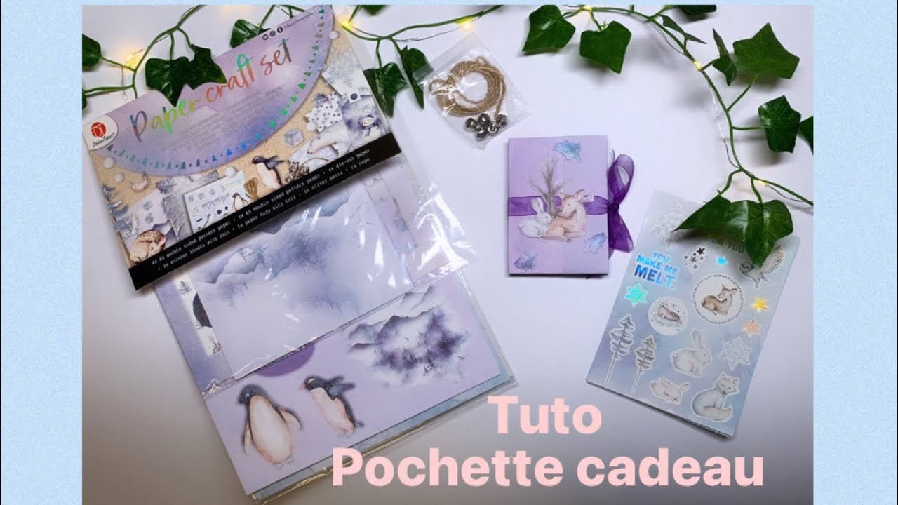 TUTO pochette cadeau 100% action | Paper Craft Set 🌸