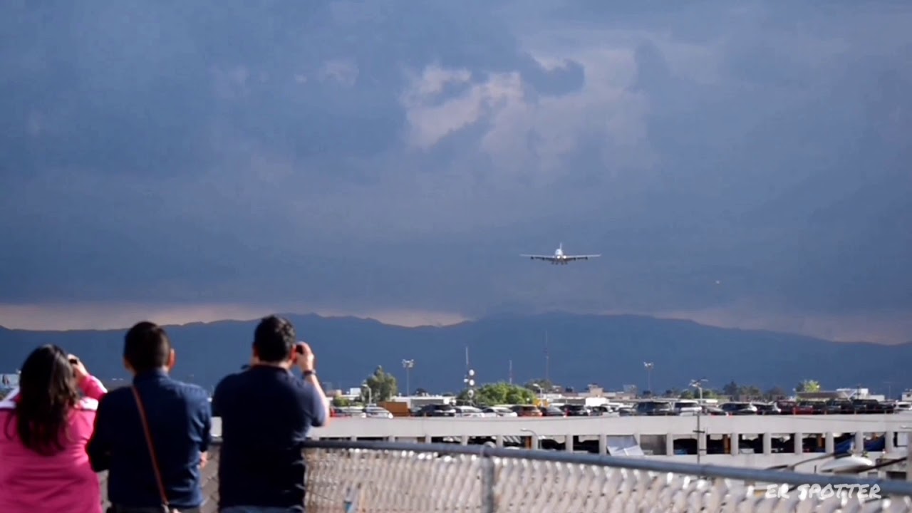 AIRBUS A380 F-HPJJ Aterrizaje por 5R AICM MEX/MMMX