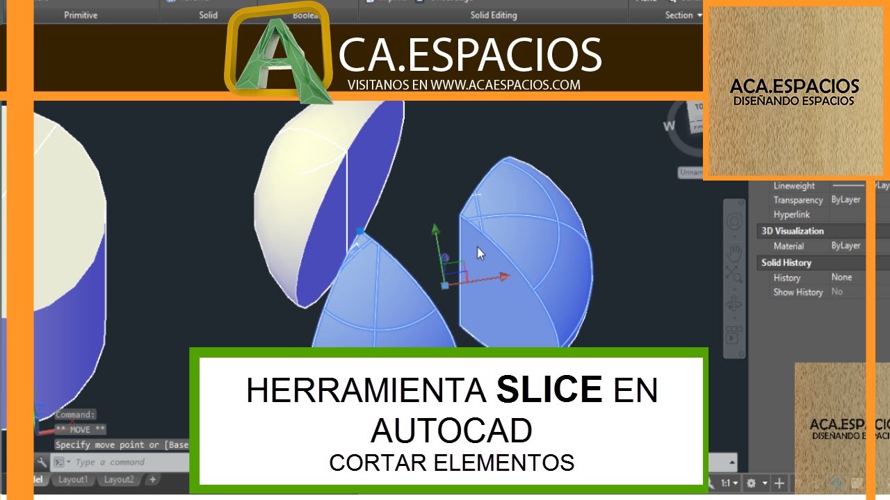 HERRAMIENTA SLICE EN AUTOCAD-CORTAR OBJETOS
