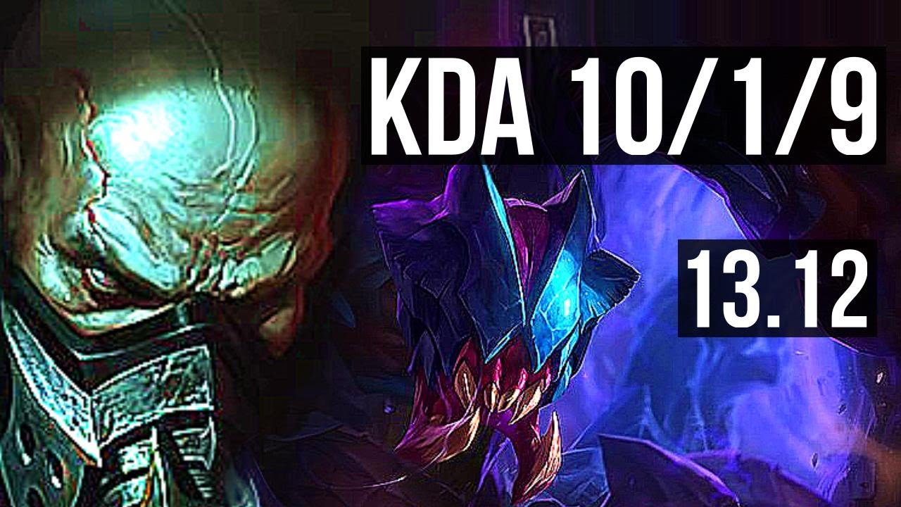 URGOT vs REK'SAI (TOP) | 10/1/9, Rank 5 Urgot, 1.4M mastery, 400+ games | NA Grandmaster | 13.12